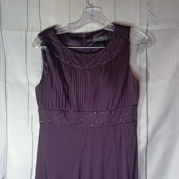 Jessica Howard purple formal sleeveless dress - Picture 2 of 10